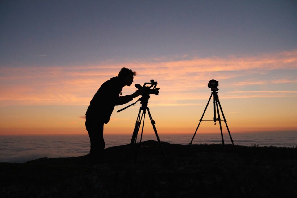 Cover illustration for camera tripod buying guide showing tripod and head types